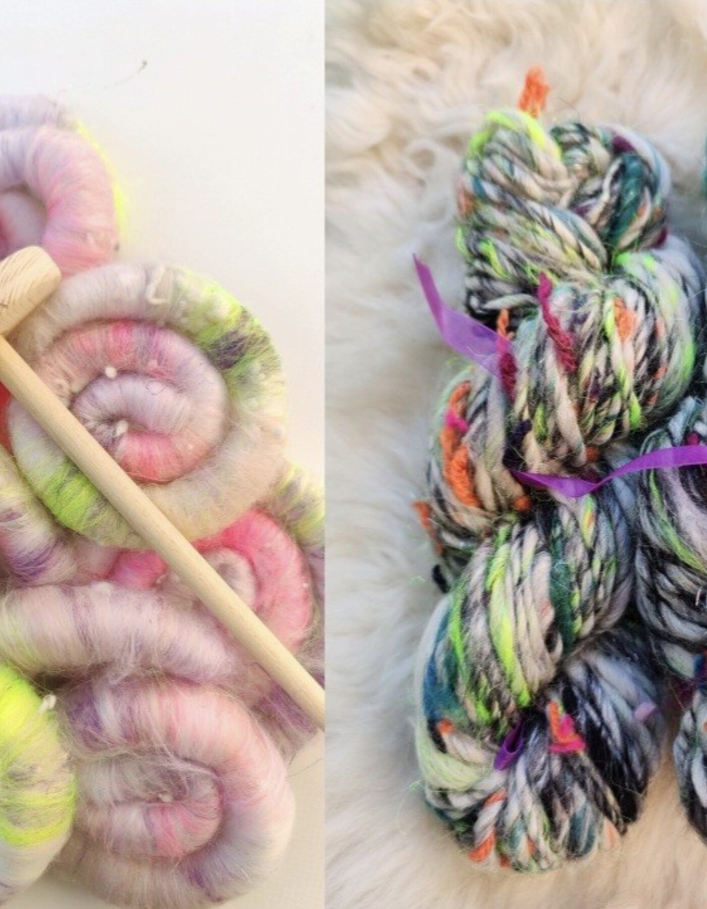 Filatura del gomitolo artistico ( scrapyarn)