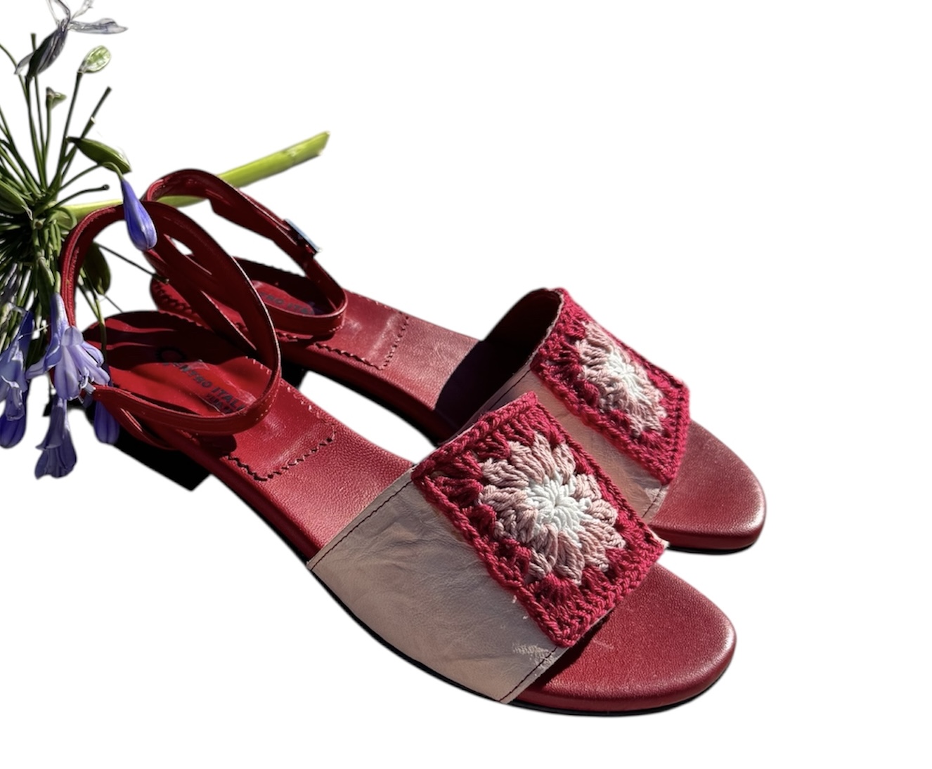 SANDALO IN PELLE "GRANNY"