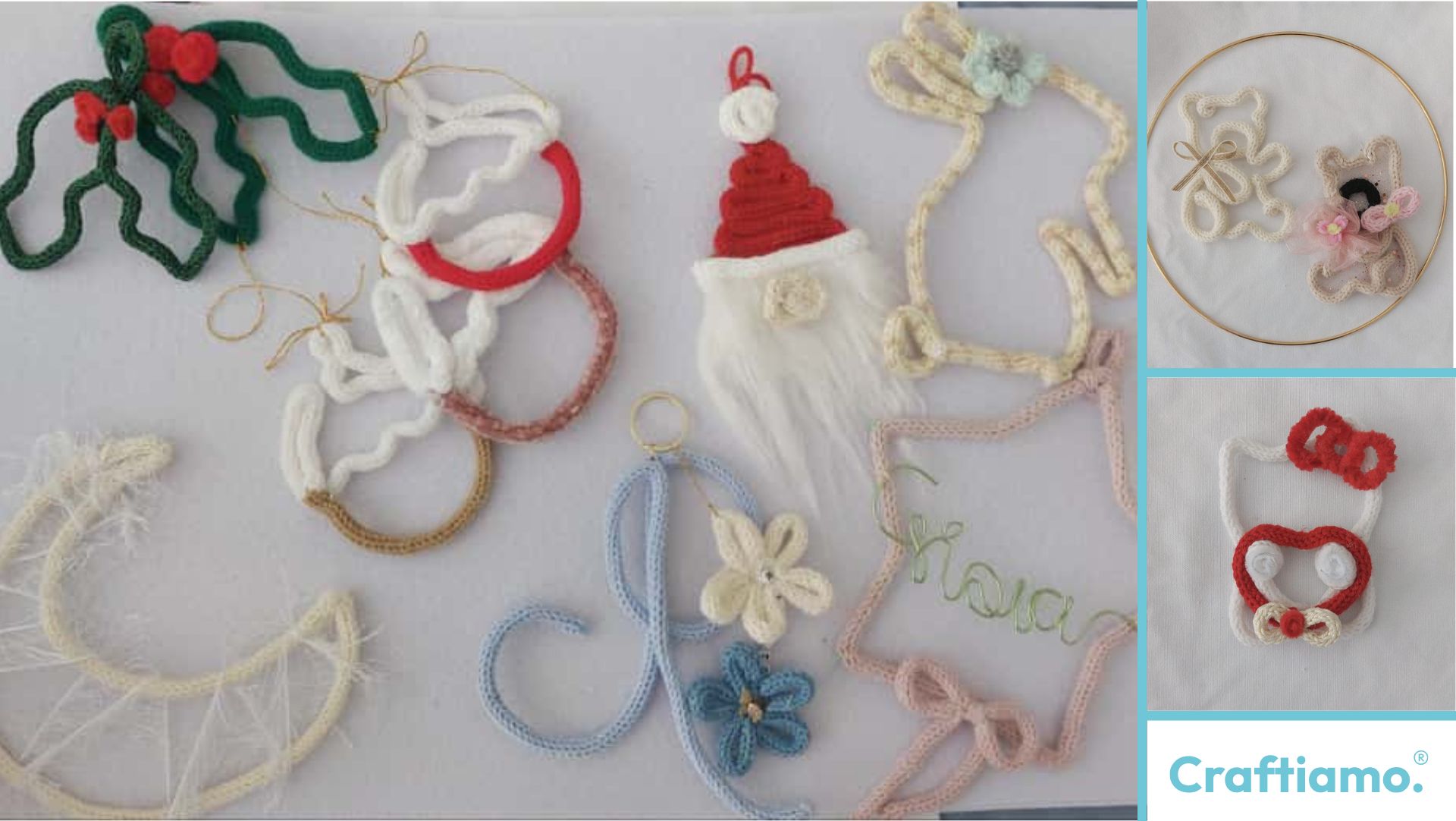 Decorazione di Natale a Tricotin con Telaio FiloForma®