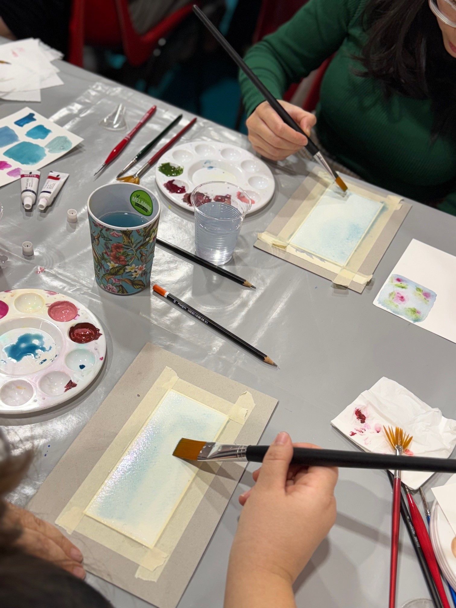 workshop segnalibro ad acquerello