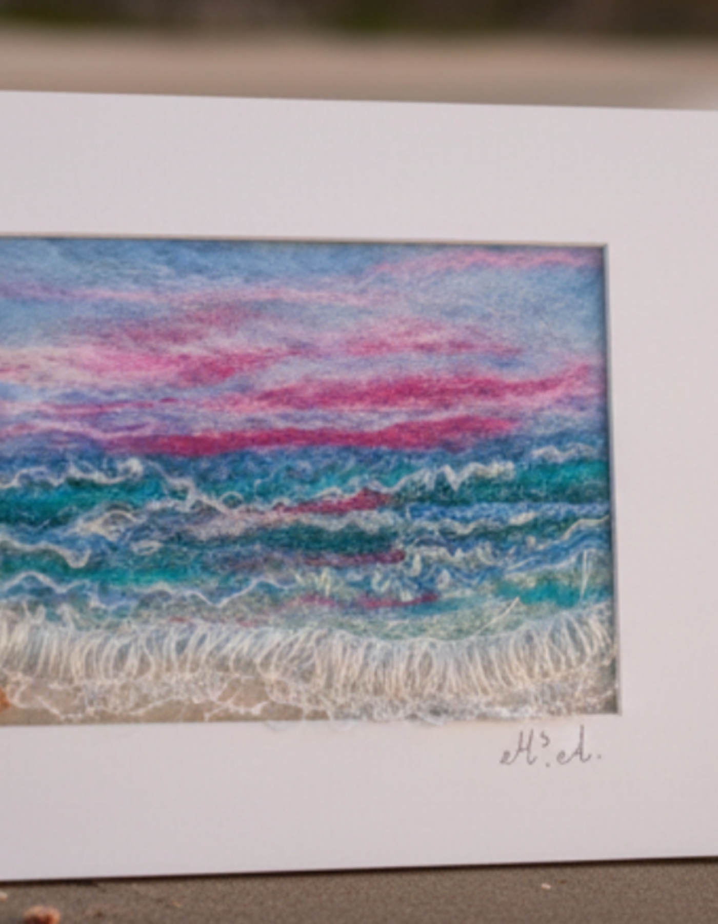 Needle felting : Playa con encanto