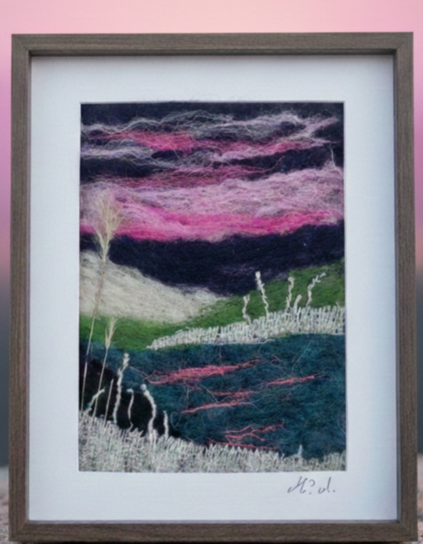 Needle felting : Horizonte Secreto