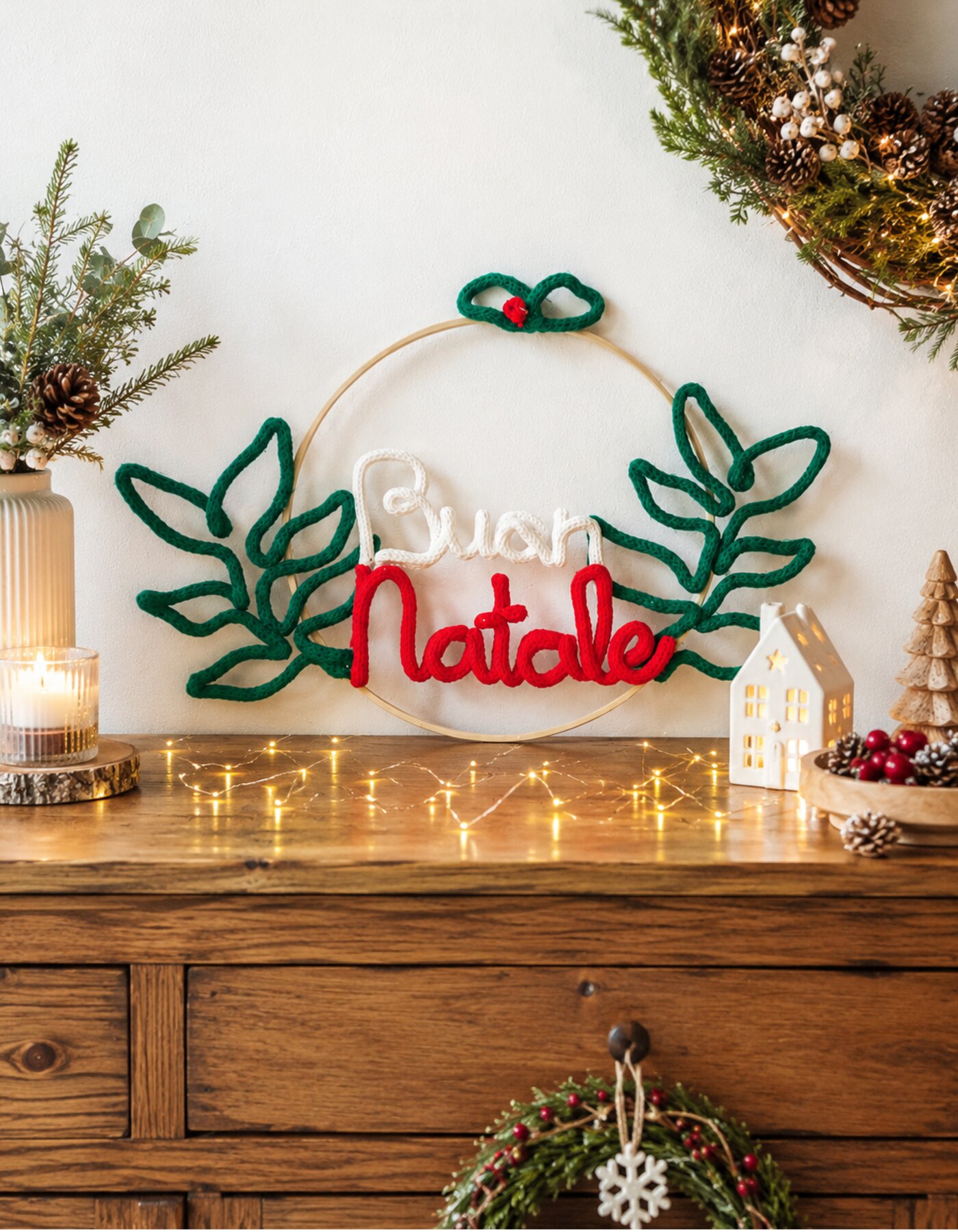 Create Your Christmas Tricotin Wreath
