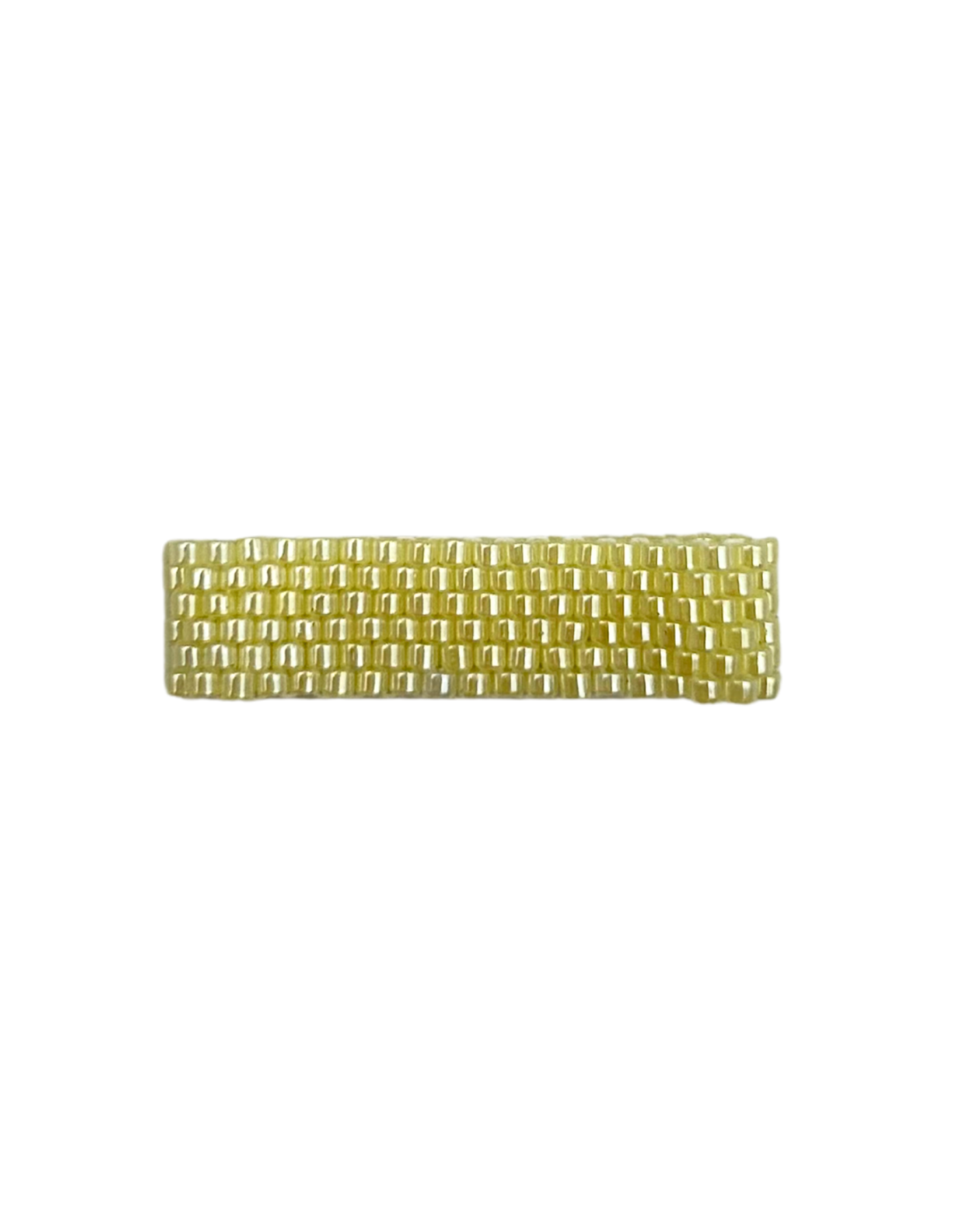 Anello a fascia con la tecnica peyote