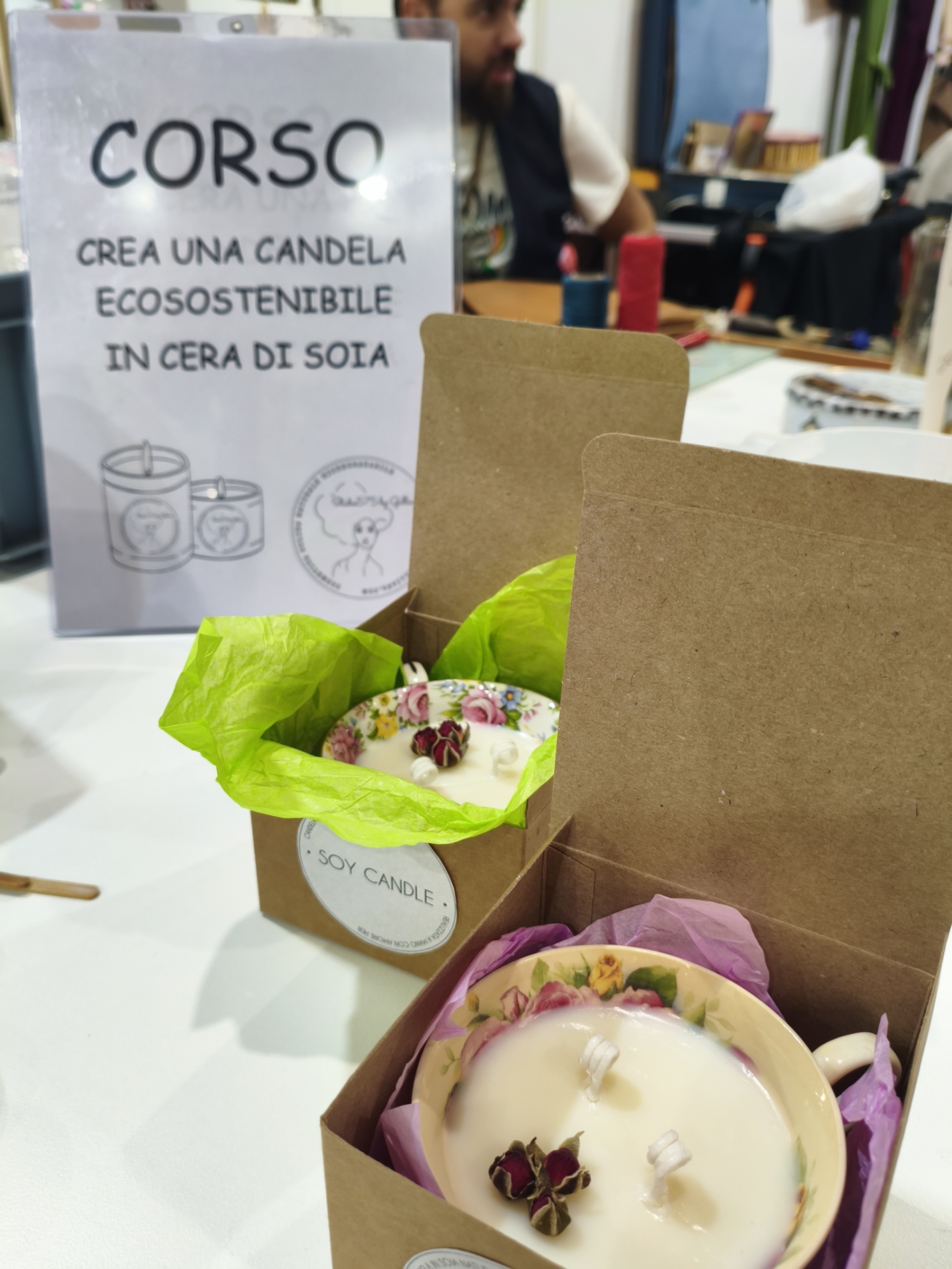 Crea una candela in cera di soia