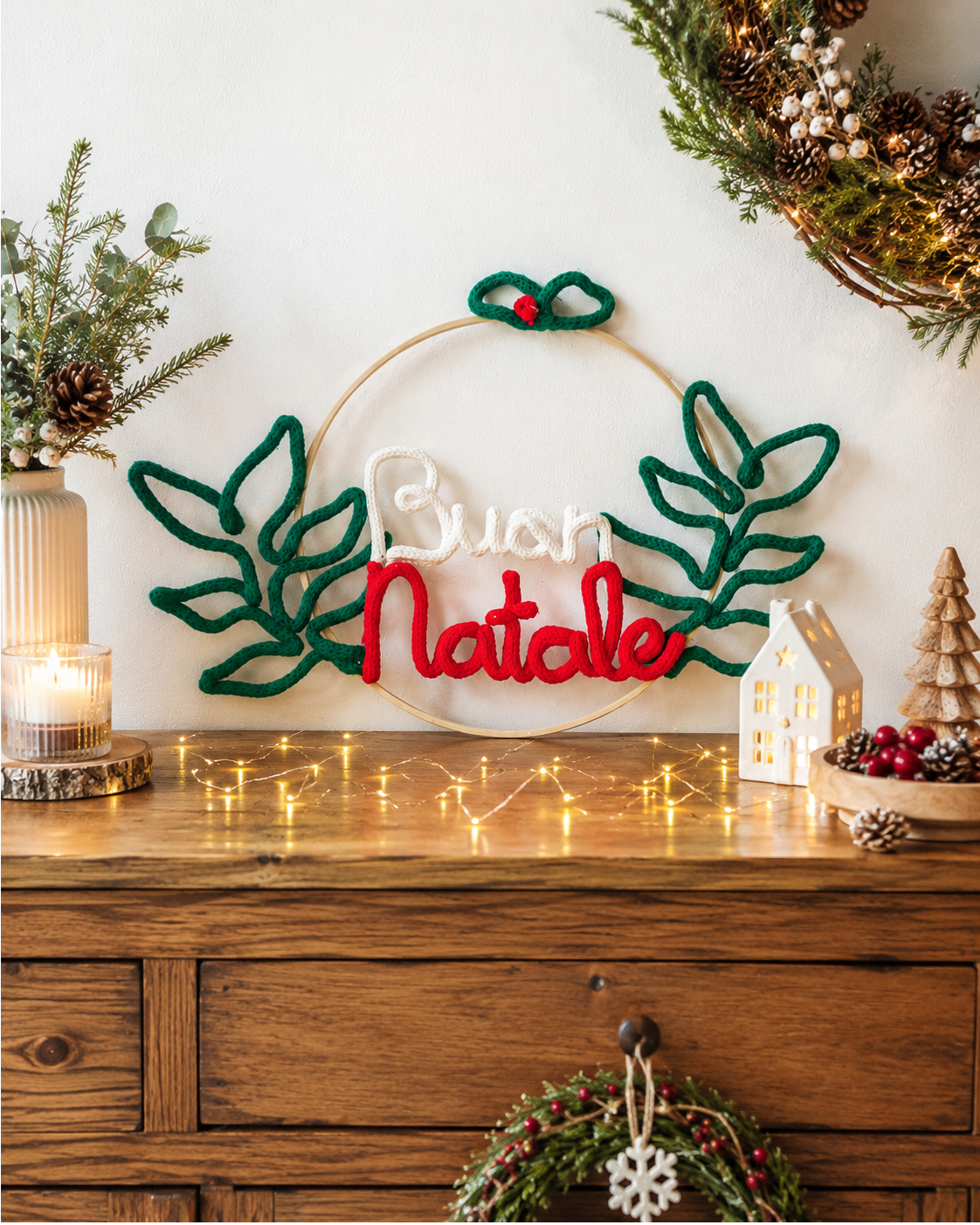 Create Your Christmas Tricotin Wreath