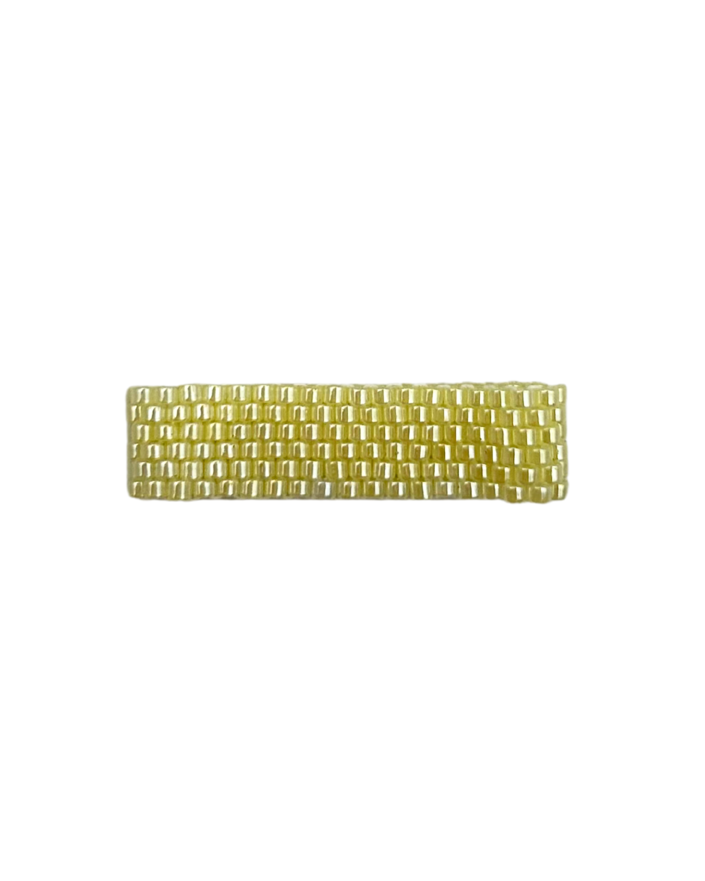 Anello a fascia con la tecnica peyote