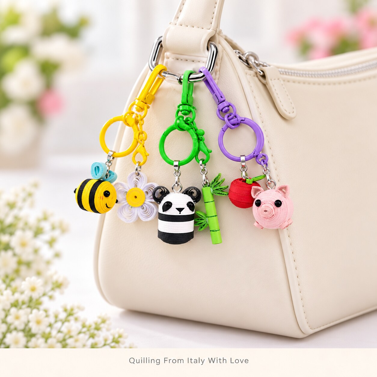 Piccoli charms in quilling