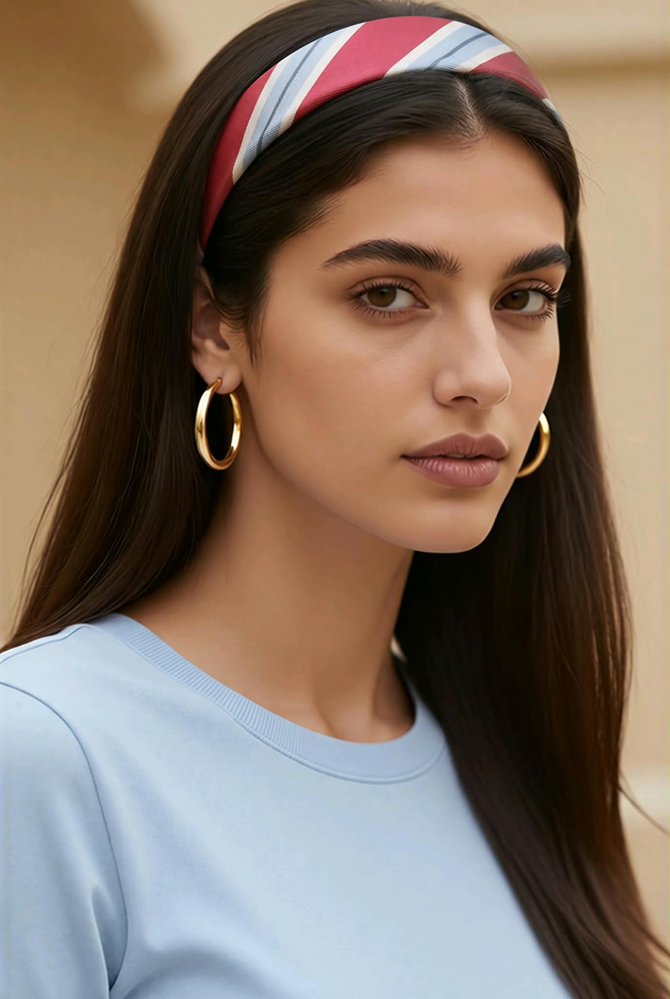 THE DETAIL THAT MAKES THE DIFFERENCE Transform a simple headband with a touch of vintage tie.
