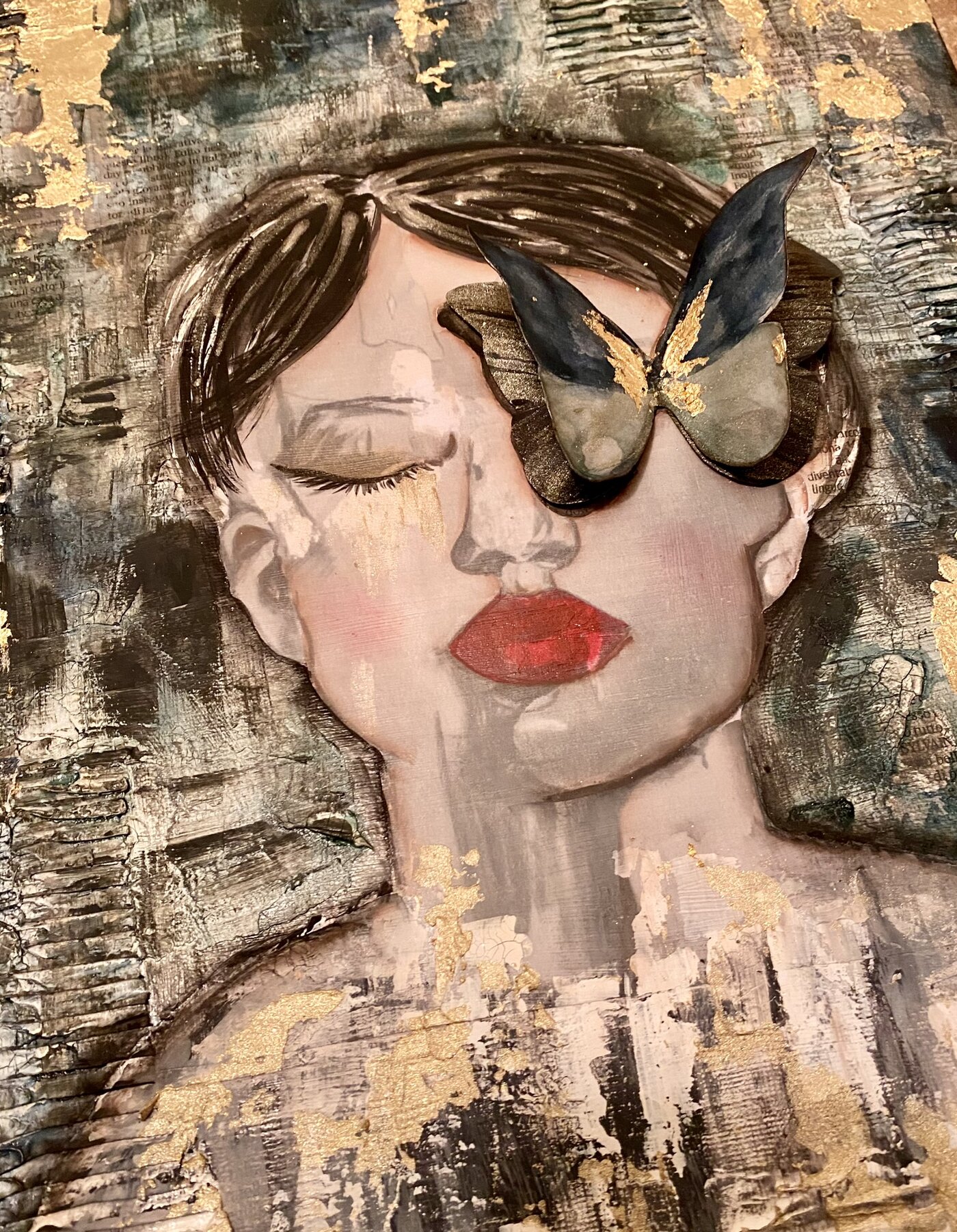 CREATIVE CANVA "LADY BUTTERFLY"