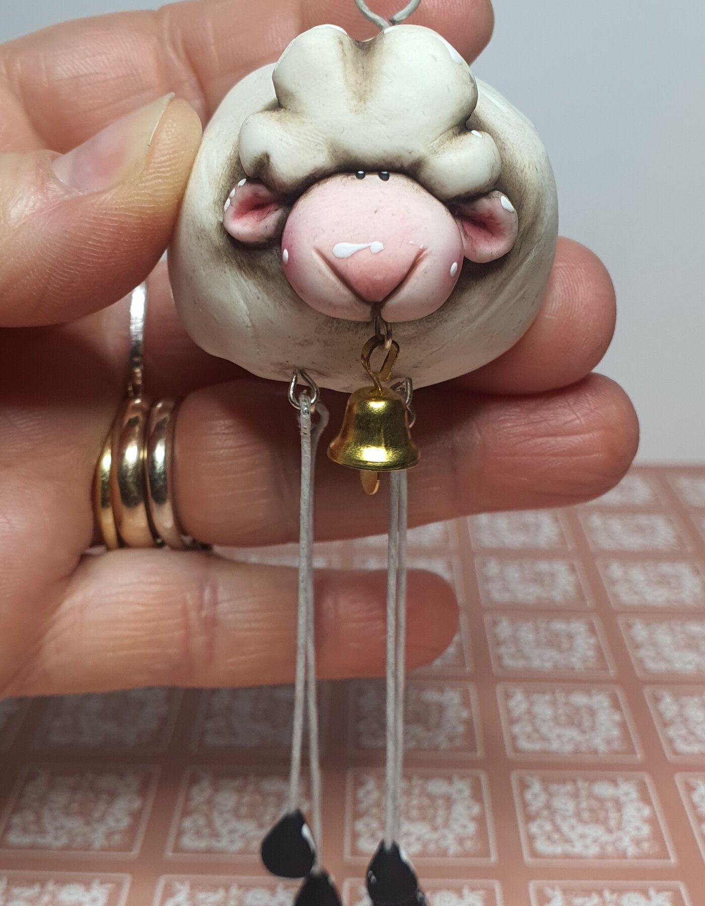 Ciondolo/portachiavi pecora