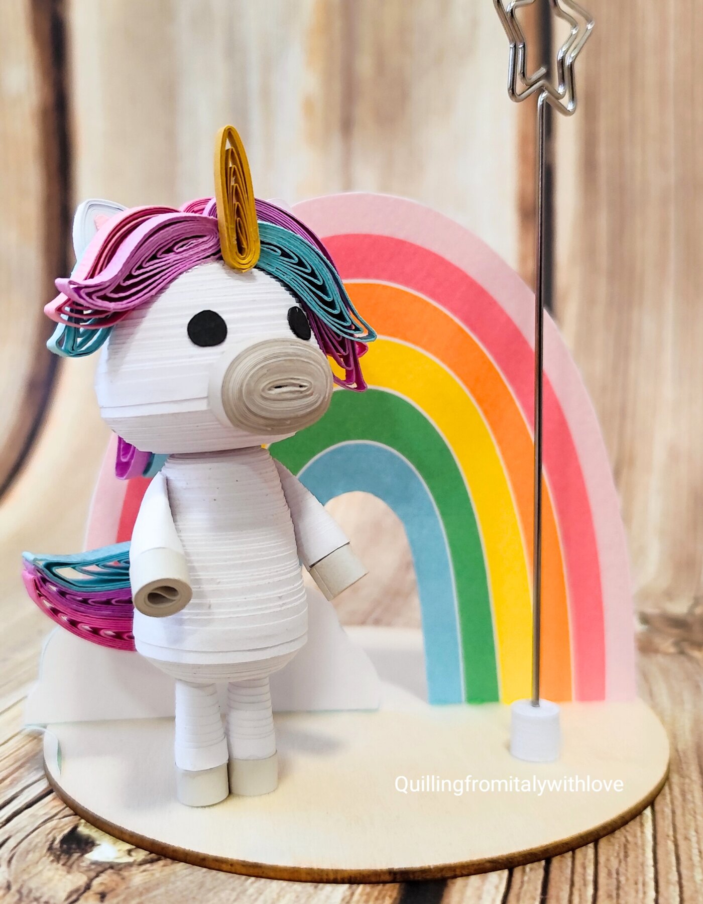QUILLING: Crea il tuo unicorno 3d portafoto