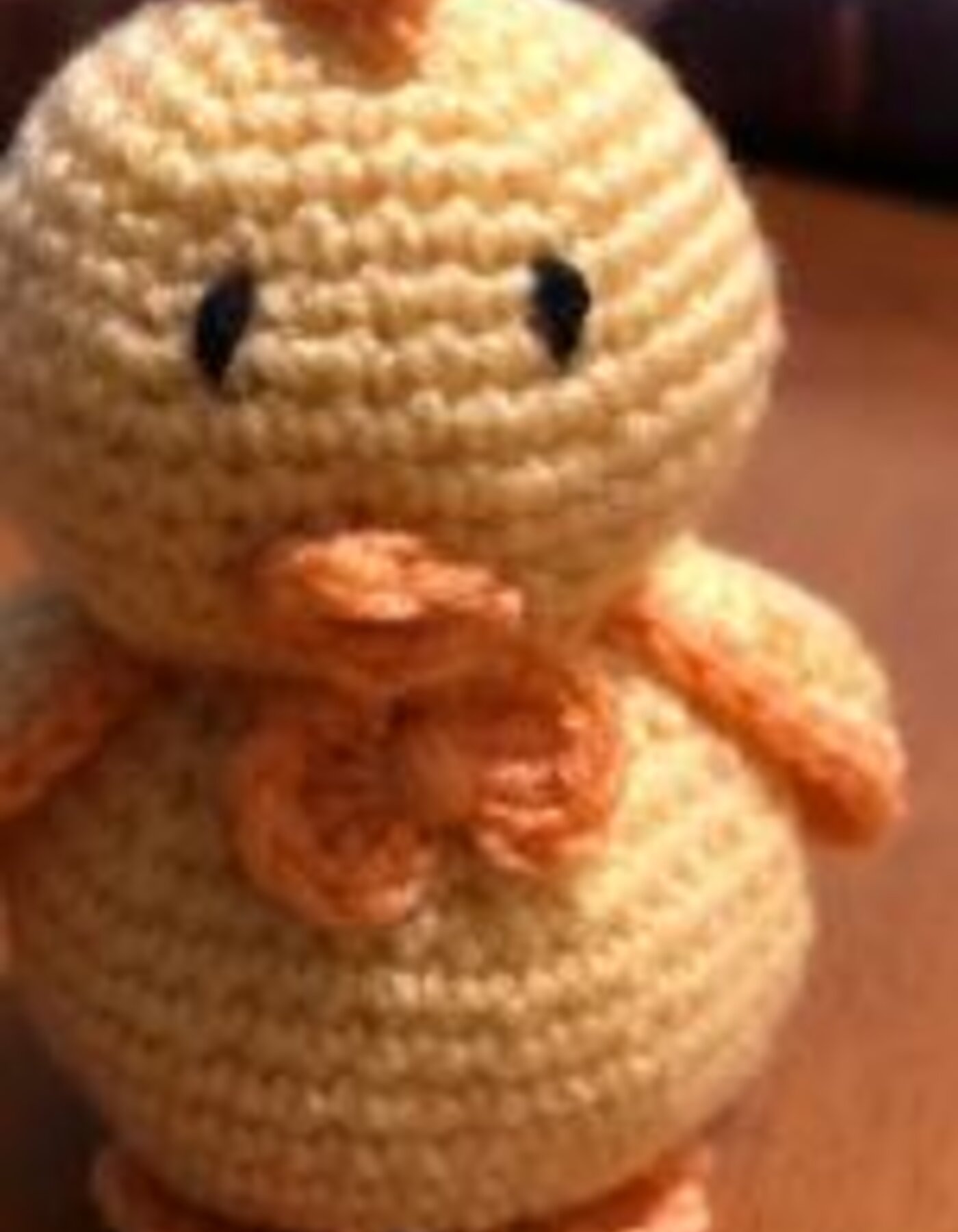 Pulcino antistress all'uncinetto