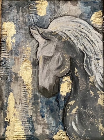 TELA CREATIVA "GOLDEN HORSE"