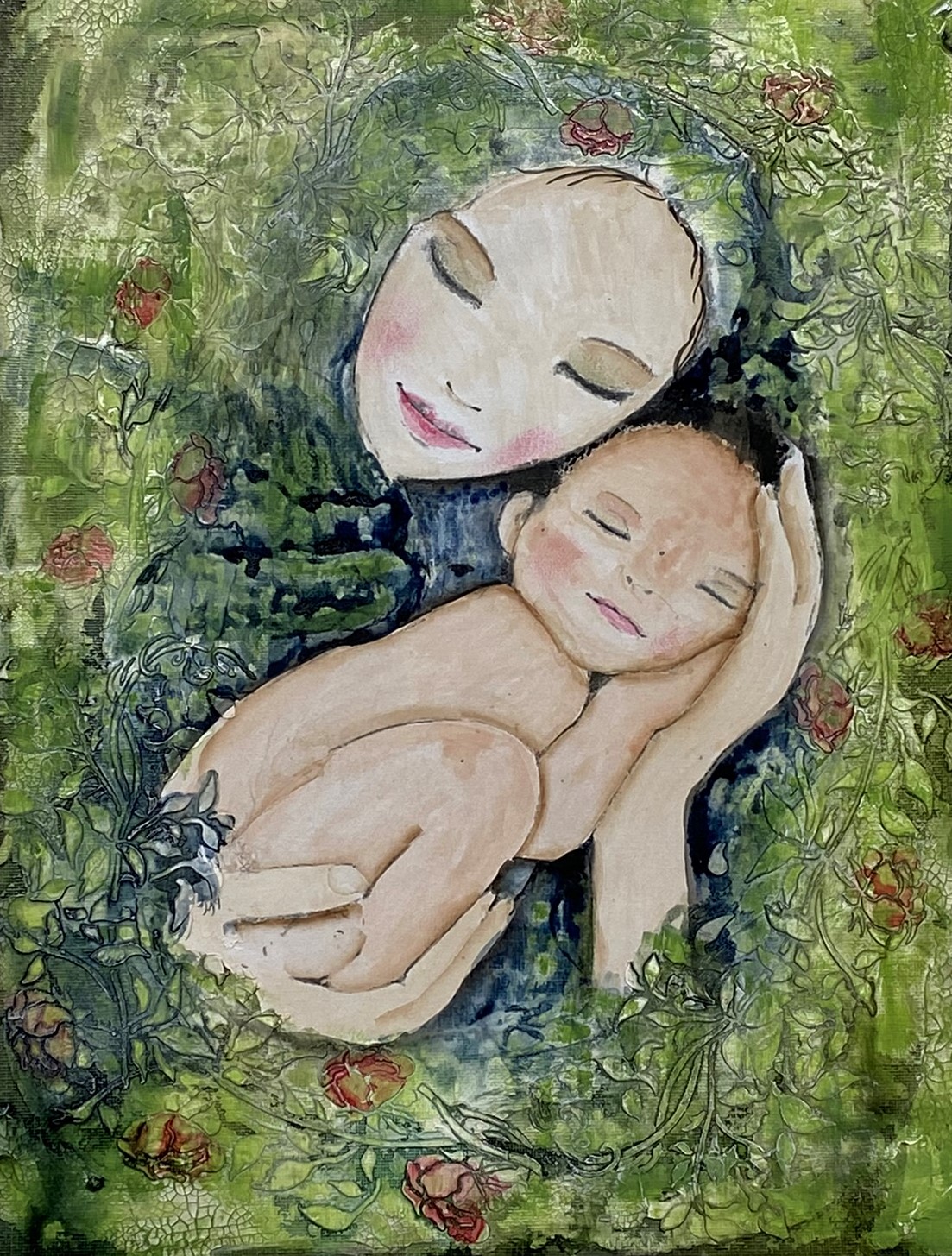 TELA CREATIVA "MOTHER AND SON"