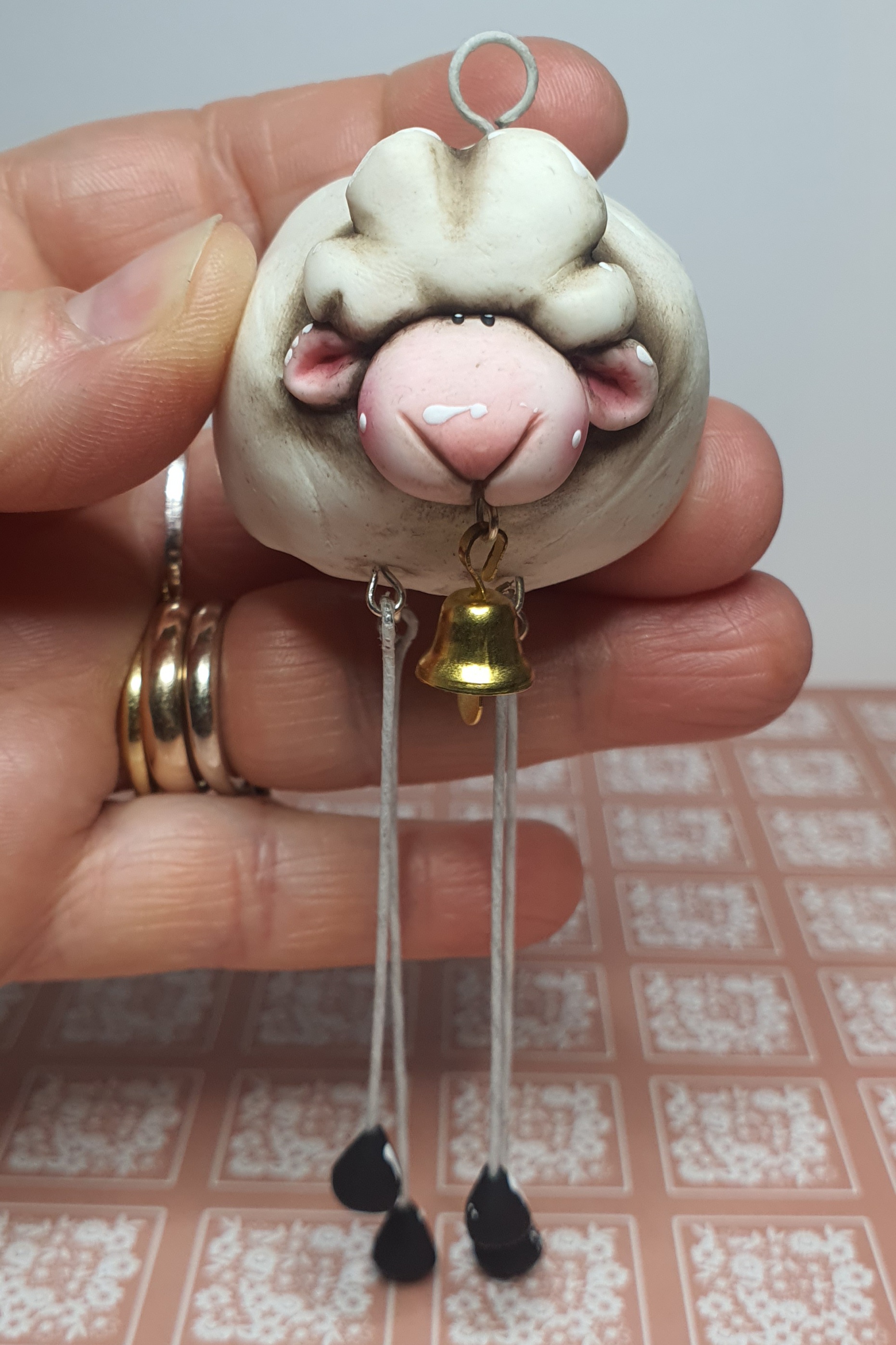 Ciondolo/portachiavi pecora