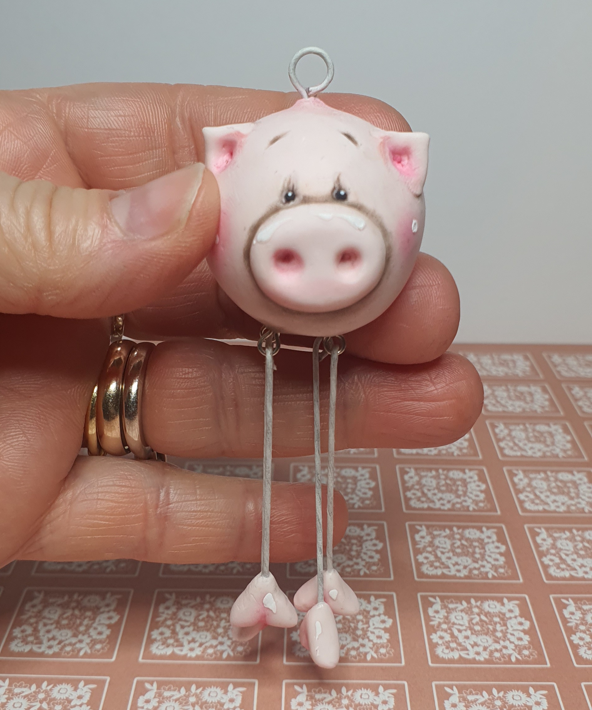 Ciondolo/portachiavi maialino