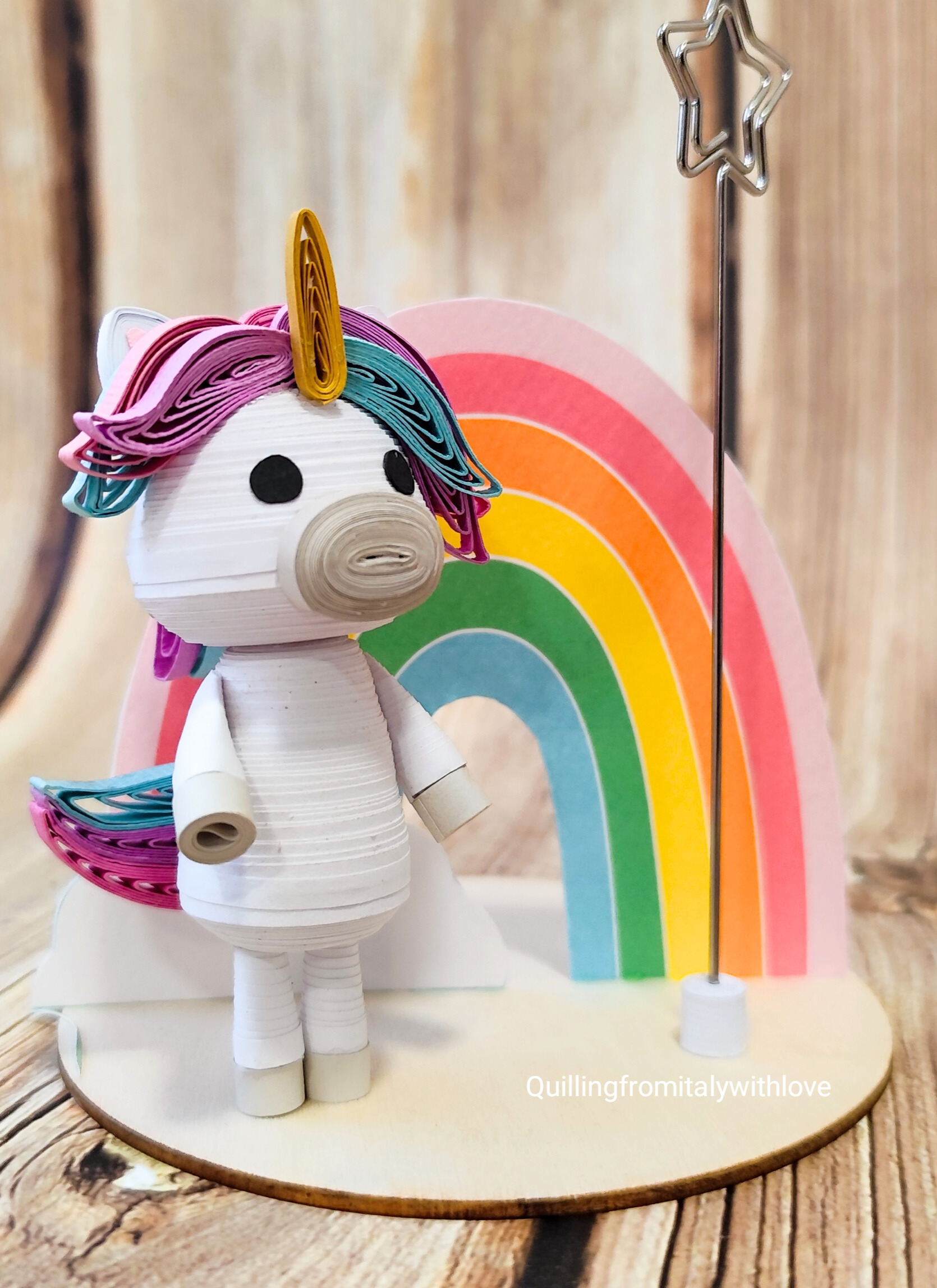 QUILLING: Crea il tuo unicorno 3d portafoto