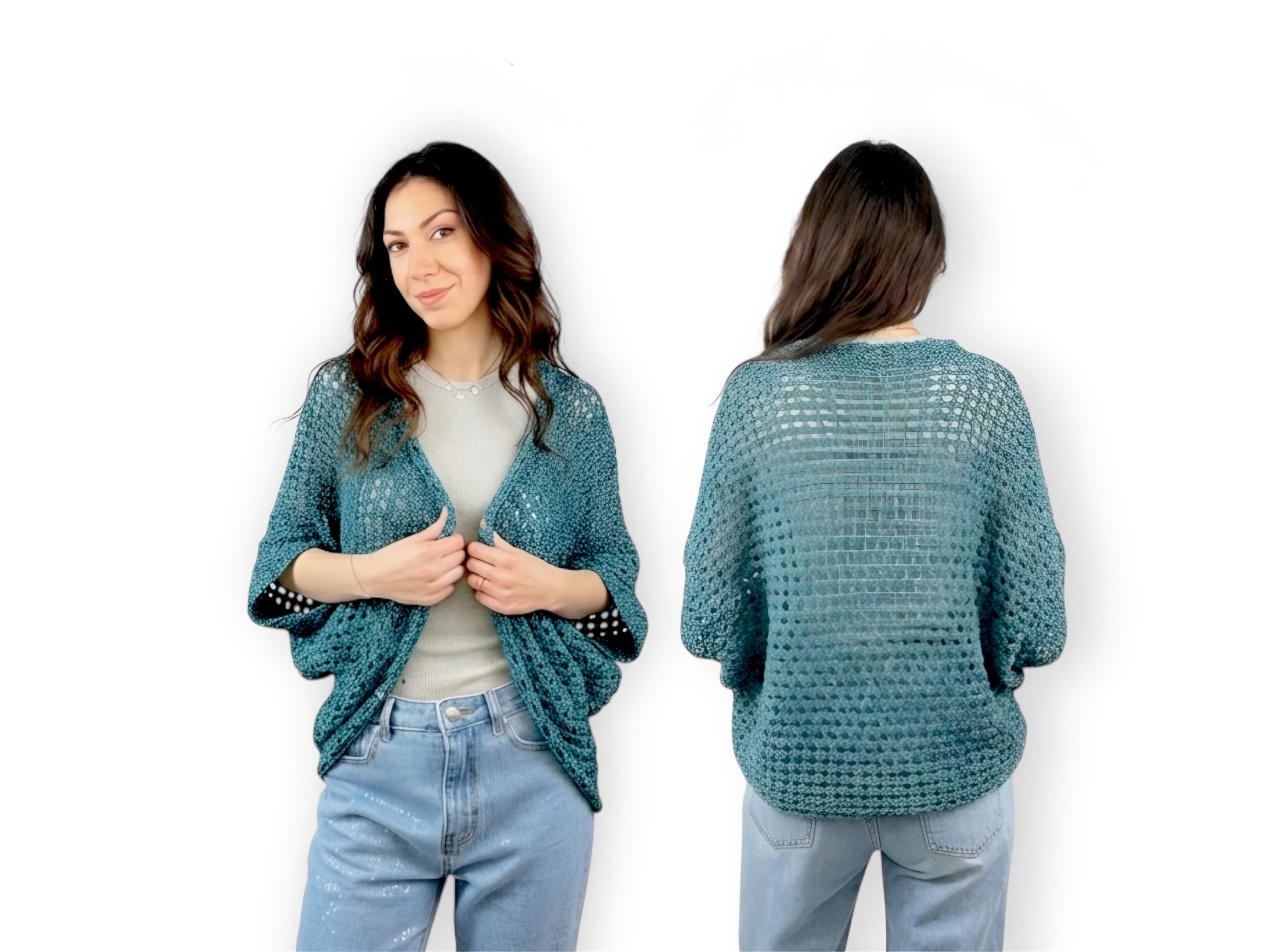 Demo Cardigan Cocoon Uncinetto