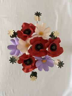 Bouquet di fiori di carta