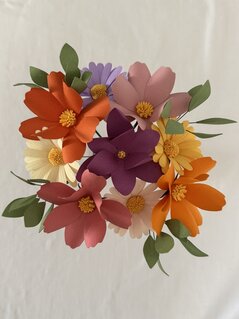 Bouquet di fiori di carta