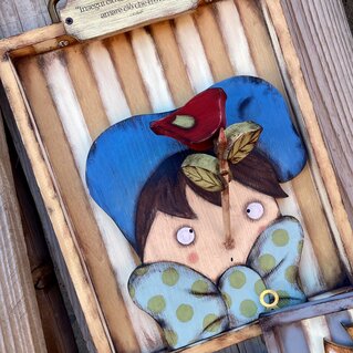 Pinocchio wooden panel