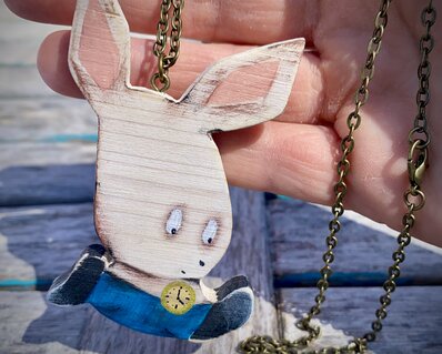 Necklace with the White Rabbit
