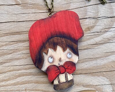 Necklace with Pinocchio