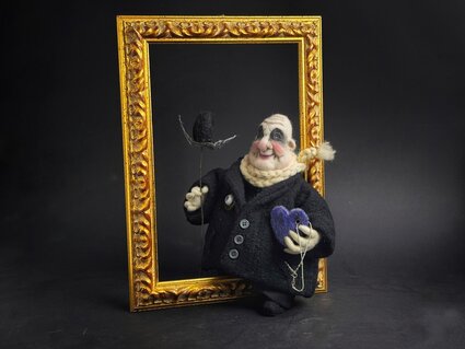Art Doll OOAK Zio Fester innamorato