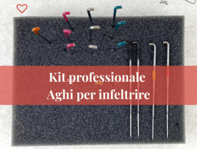 Kit professionale di aghi per infeltrire
