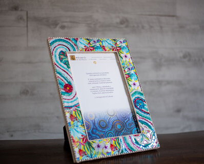 Mosaic photo frame
