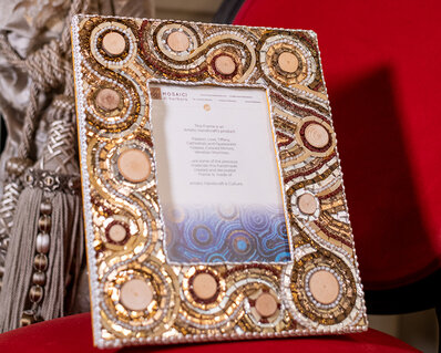 Mosaic photo frame