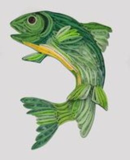 quilling art pesce