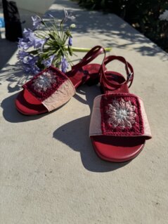 LEATHER SANDAL "GRANNY"